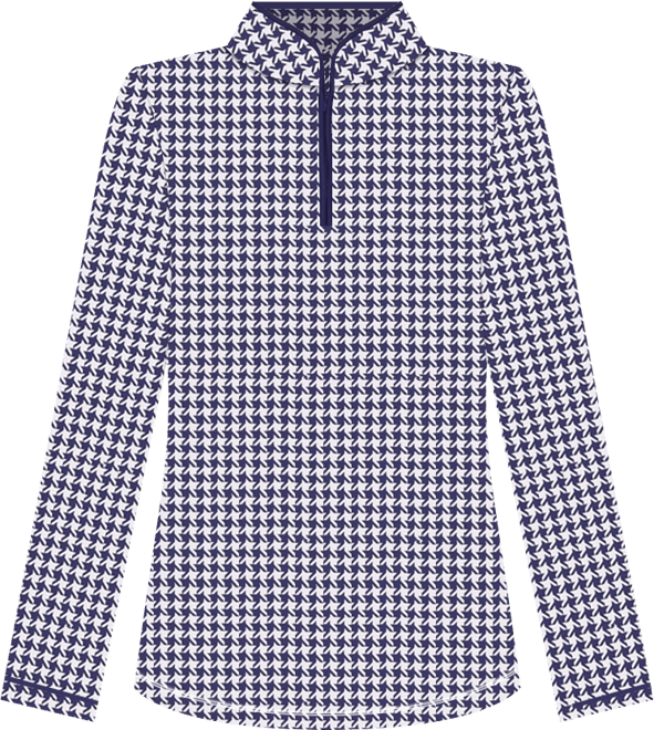 G Lifestyle Binding Quarter Zip Top