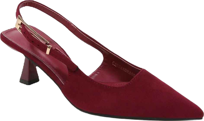 Women's Cassandra Faux Suede Kitten Heels