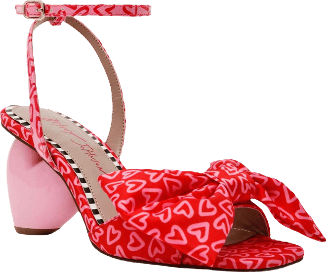 Women's Kendal Bow Novelty Heart-Heel Dress Sandals