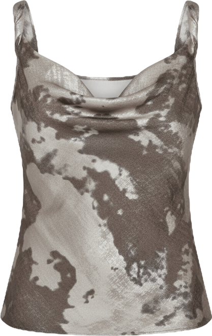 Women's Printed Cowl Neck Top