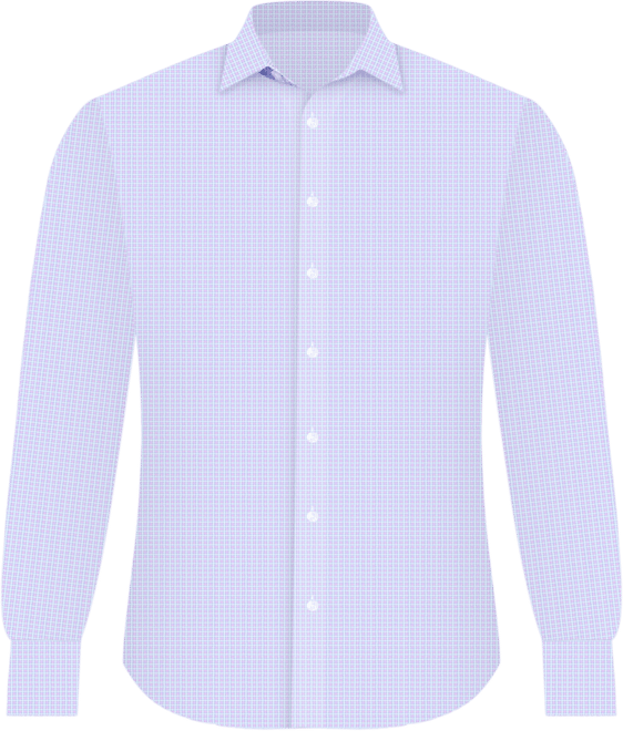 Men's Plaid Long-Sleeve Dress Shirt