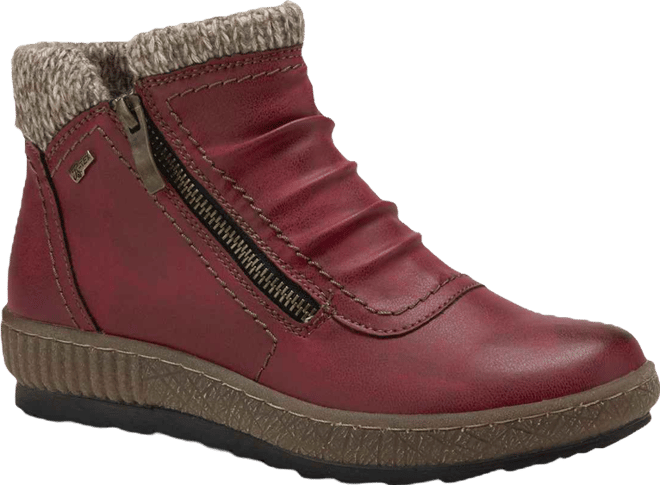 Cleora Water Resistant Dual-Zip Bootie with Faux Shearling Lining