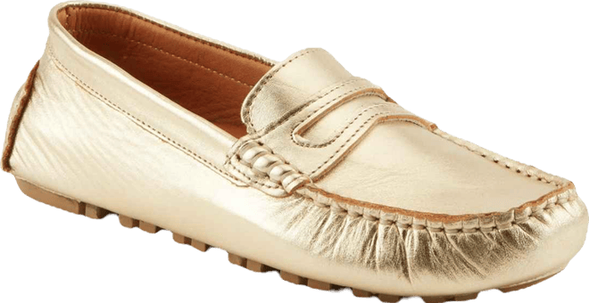 Audette Leather Moccasins with Removable Insole and Penny Keeper