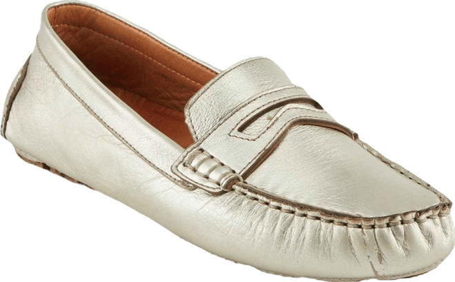 Audette Leather Moccasins with Removable Insole and Penny Keeper