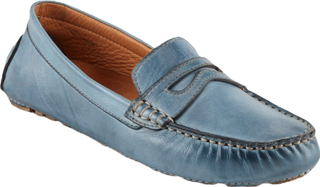 Audette Leather Moccasins with Removable Insole and Penny Keeper