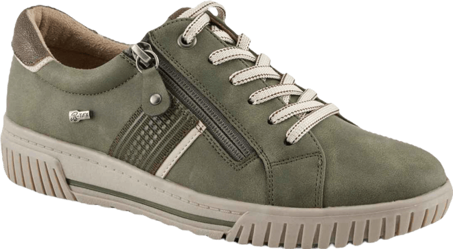 Jamia Relife Water-Resistant Sneakers with Dual Zipper Closure and Shock-Absorbing Sole