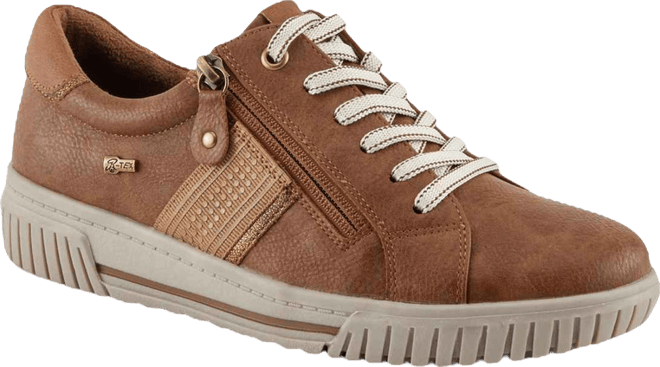 Jamia Relife Water-Resistant Sneakers with Dual Zipper Closure and Shock-Absorbing Sole