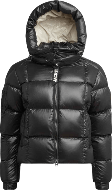 Women's Ez Boxed Hooded Cropped Puffer Coat