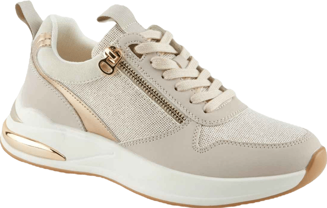 Women's Ursa Platform Glitter Upper and Gold Accents Sneakers