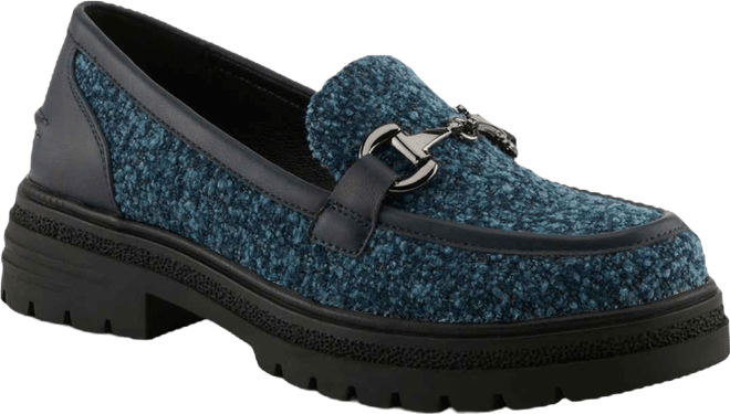 Women's Nacarri Boucle Horsebit Loafers with Lug Sole