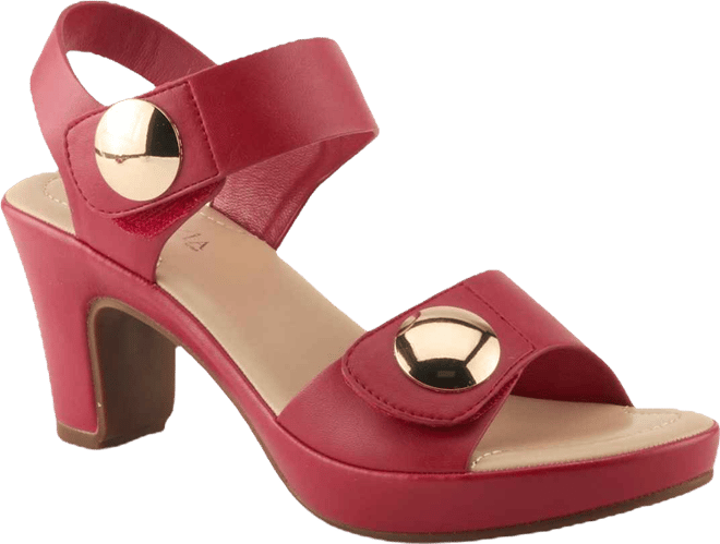 Women's Dade Metallic Button Platform Sandals with Adjustable Straps