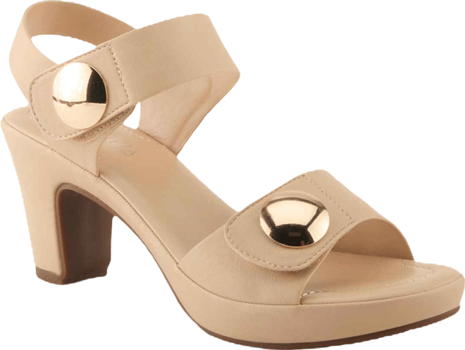 Women's Dade Metallic Button Platform Sandals with Adjustable Straps