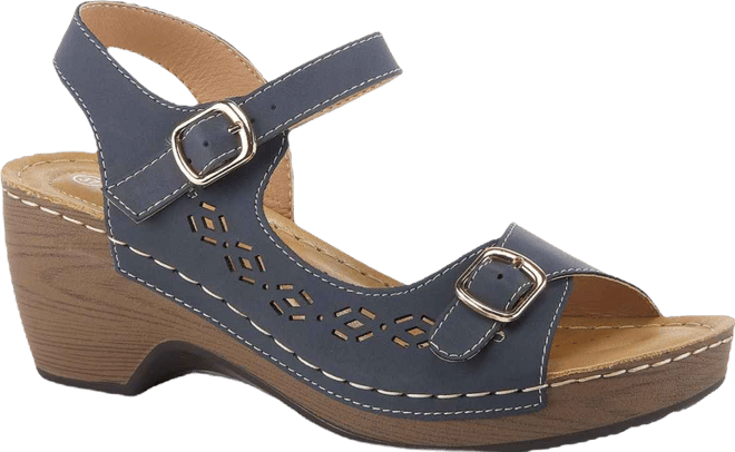 Women's Shantay Adjustable Wedge Sandals with Back Strap