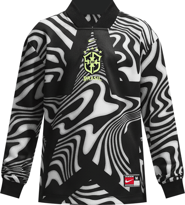 Brasil keeper Nike Dri-FIT fotballdrakt til store barn
