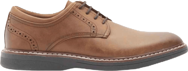 Men's Plain Toe Derby Lace-Up Dress Shoes