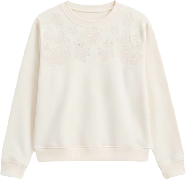 Petite Mirror Embellished Crewneck Sweatshirt, Macy's Exclusive