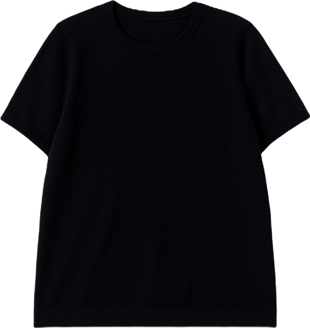 Plus Size Short Sleeve Merino Wool Sweater