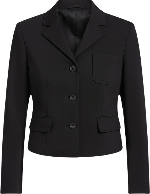 Women's Three-Button Notch Collar Jacket