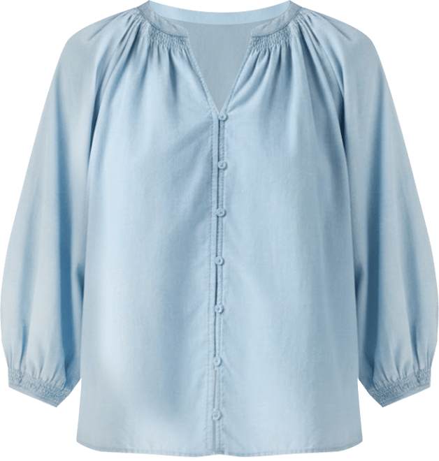 Juniors' Phoebe V-Neck Blouse