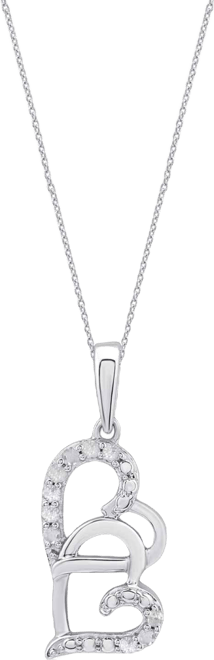 Diamond Pendant Necklace (1/10 ct. t.w.) in Sterling Silver