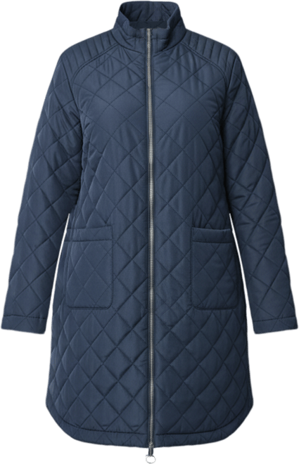 Women's Plus Size Quilted Zip Jacket