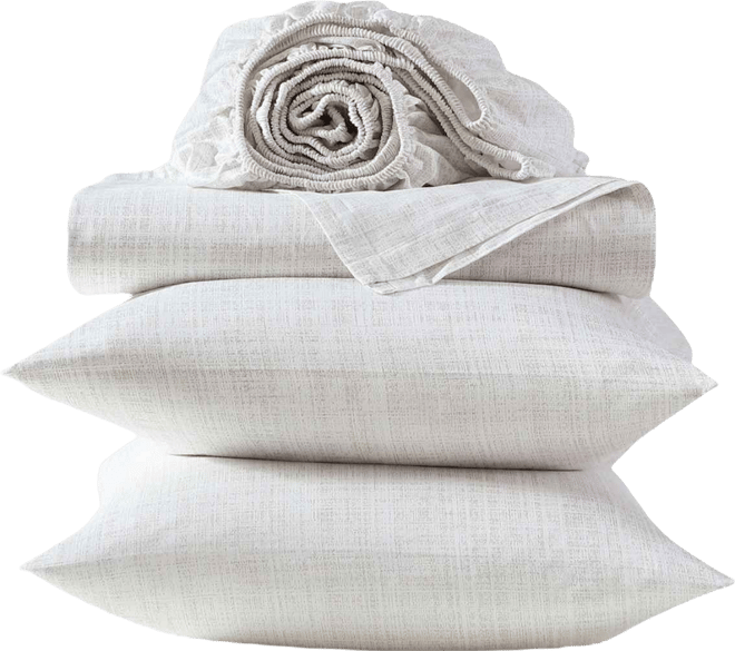 Printed Sateen T300 4-Pc. Sheet Set, Queen