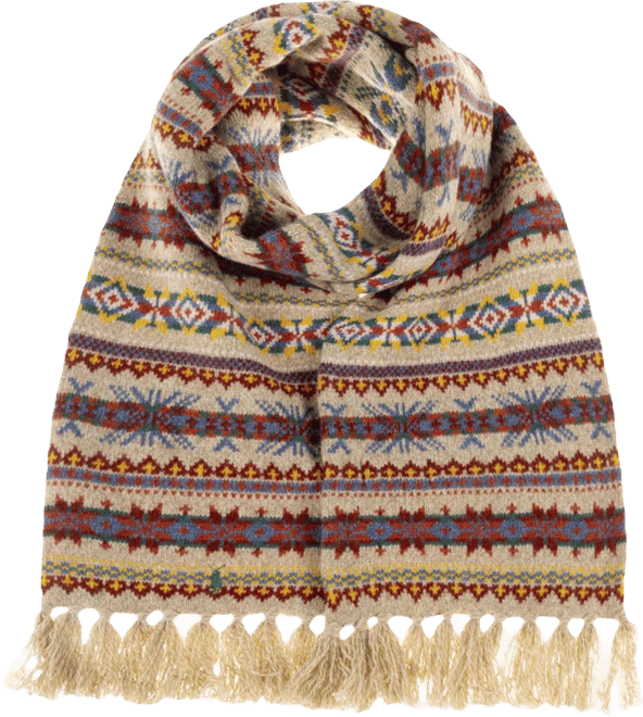 Men's Fair Isle Scarf