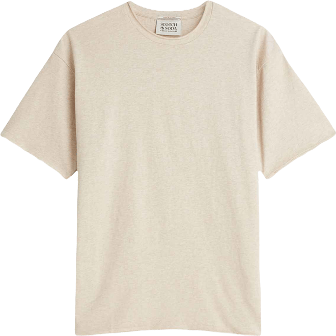 Men's Raw-Edged Relaxed-Fit T-Shirt