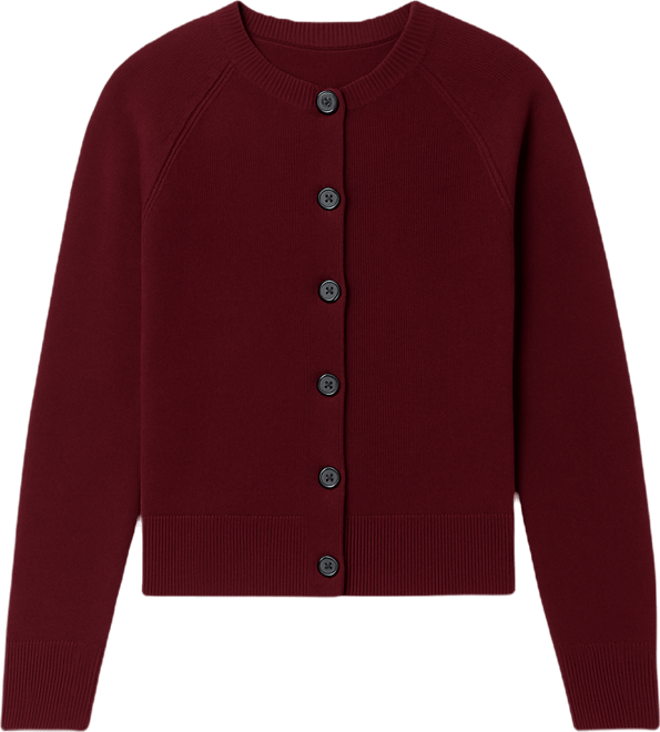 Vince Camuto Women's Cozy Crewneck Raglan-Sleeve Cardigan Sweater