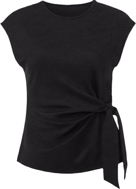 Women's Drop Shoulder Tank With Front Knot Top