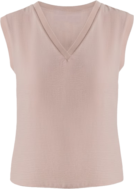 Women's V-neck Sleeveless Top