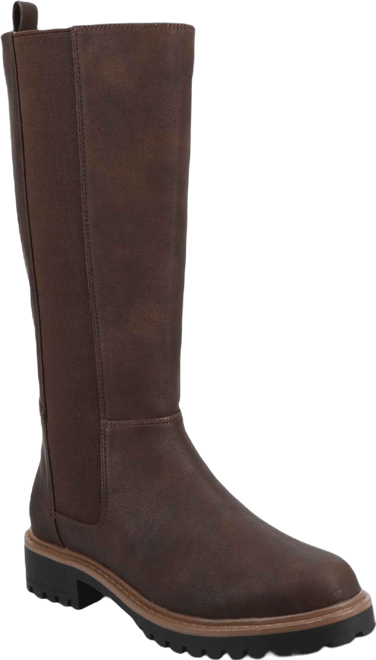 Women's Brandi Lug Sole Extra Wide Calf Knee High Boots