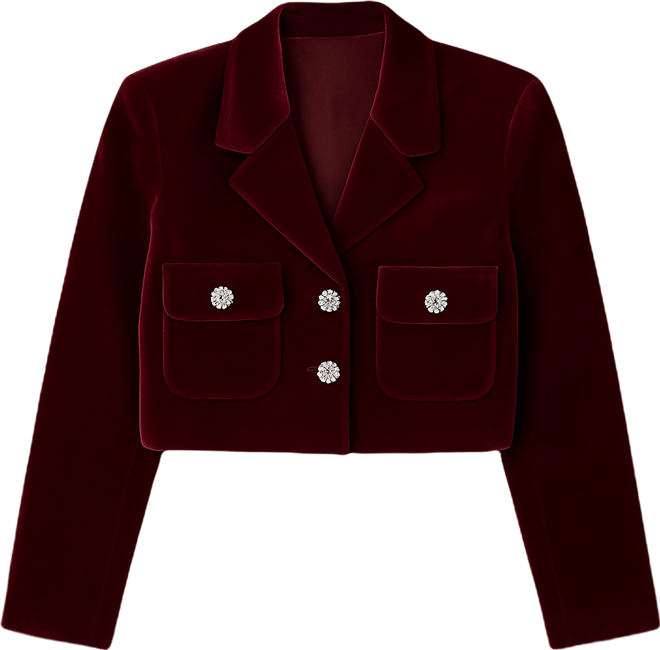 Women's Cropped Collared Blazer
