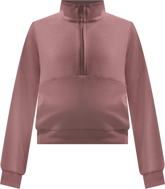 Nike 24.7 ImpossiblySoft Playera Dri-FIT oversized de medio cierre para mujer