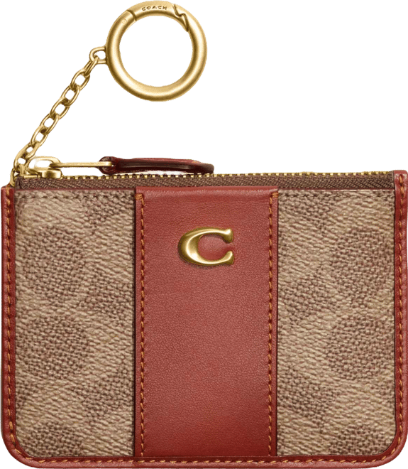 Signature Coated Canvas Essential Mini Id Card Case