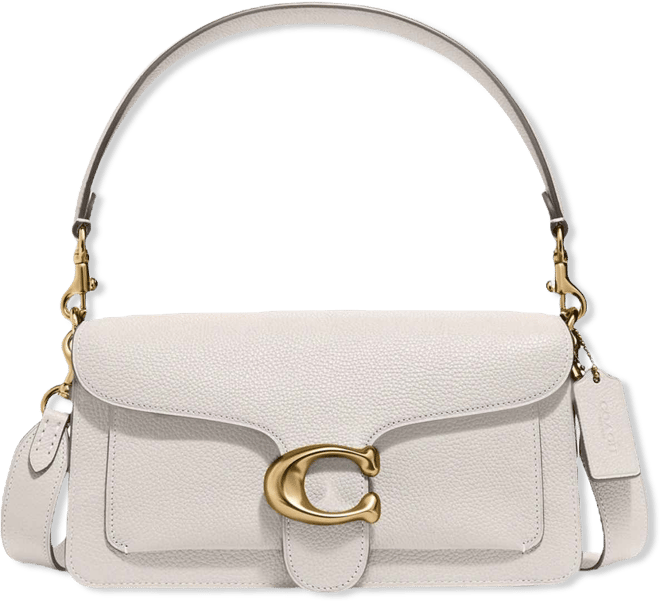 Tabby Medium Polished Pebble Leather Shoulder Bag 26