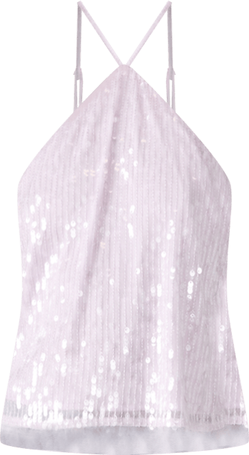 Women's Lorenna Sequin Halter Neck Top