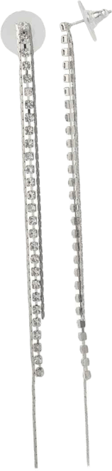 Chain Fringe Long Drop Earrings