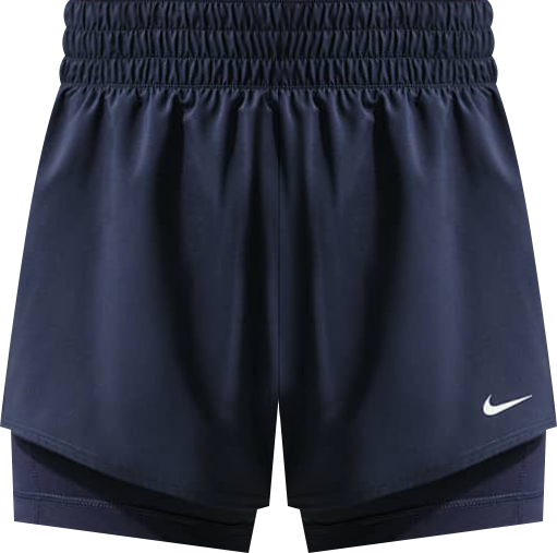 Nike One Pantalón corto de 8 cm con talle alto y diseño 2 en 1 Dri-FIT - Mujer