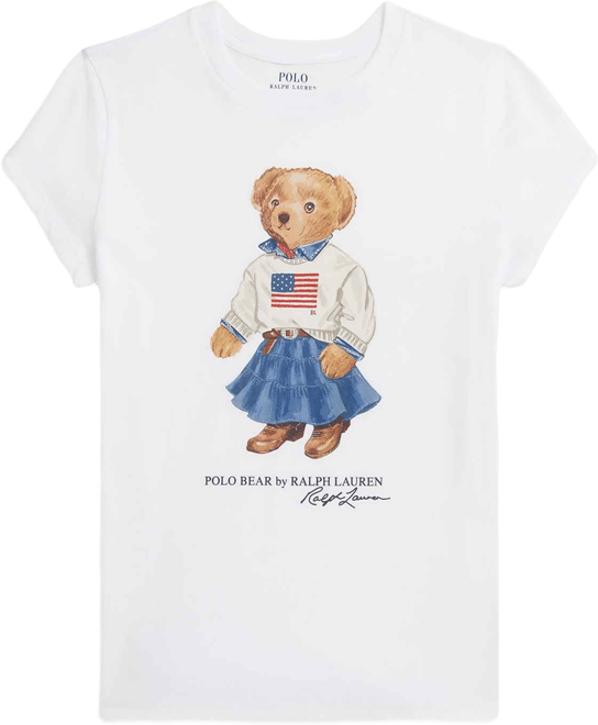 Girls 7-16 Polo Bear Printed Short-Sleeve T-Shirt