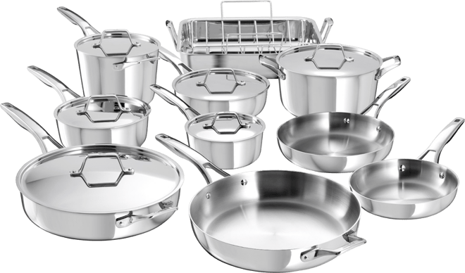 Premier Stainless Steel 16-Piece Cookware Set