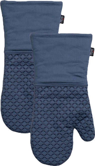 Ogee Silicone Cotton Oven Mitts, Set of 2