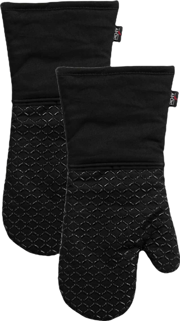 Ogee Silicone Cotton Oven Mitts, Set of 2