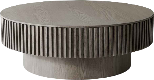 Streamdale Grey Solid Wood Veneered Modern Coffee Table with Storage