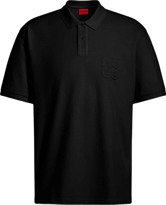 Men's Distressed Logo Polo Shirt