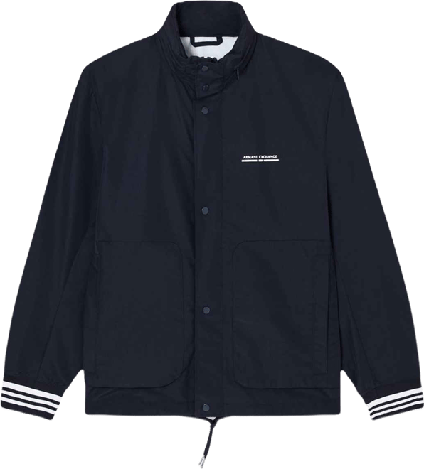 Men's Nylon Cuff Hooded Jacket