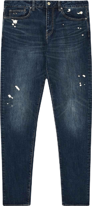 Men's J14 Slim Gold Splatter Jeans