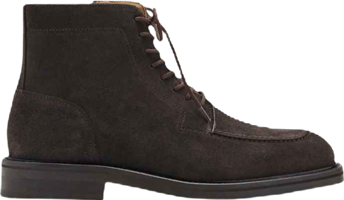 Men's Lace-Up Leather Ankle Boots