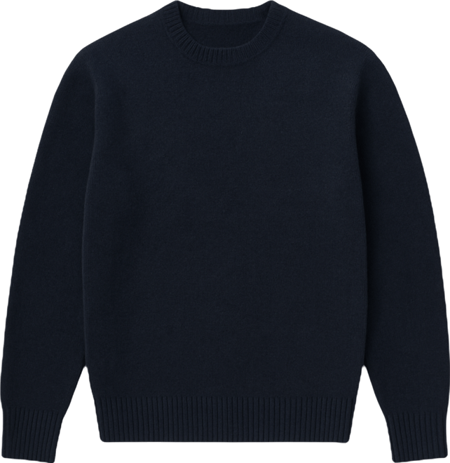 Men's Knitted Wool Blend Sweater