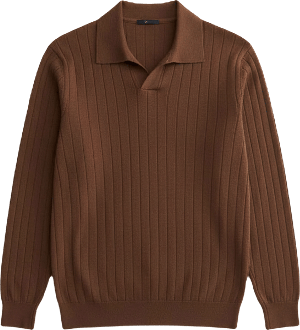 Men's Cashmere Polo Sweater